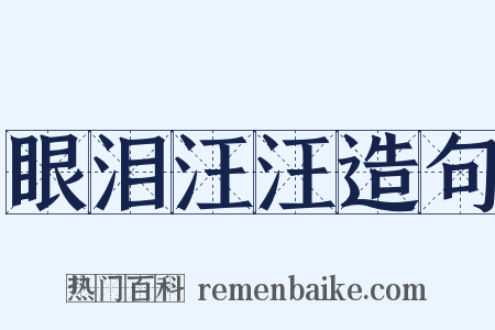 眼泪汪汪造句是什么意思的图片